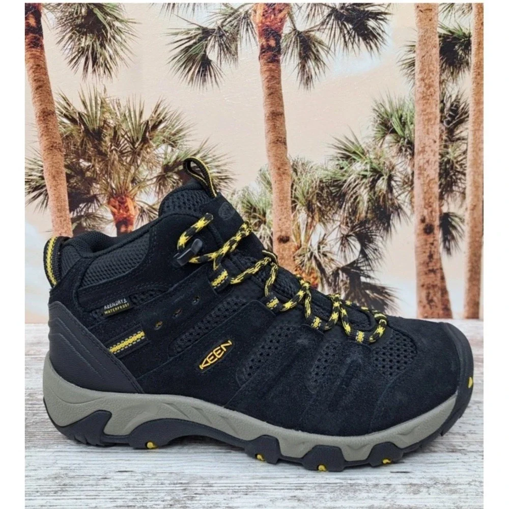 Keen Headout Waterproof Hiking Boot Mens 13 Black Lemon Curry